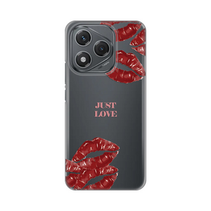 Silikonska maska / futrola print ultra tanka za Huawei Honor 400 Lite Just Love Pink.