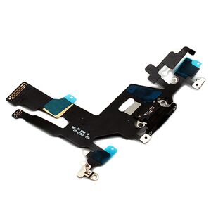 Flet kabl za Iphone 11 + konektor punjenja crni (MS).