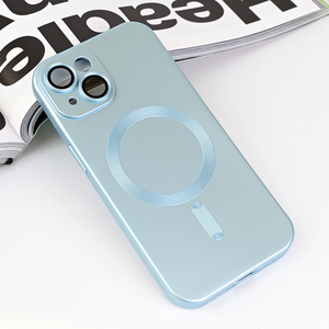 Maska / futrola Magsafe Chrome za iPhone 15 6.1 plava.