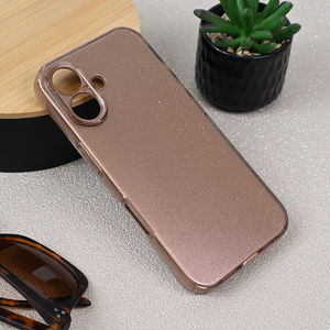 Maska / futrola Sparkle Dust za iPhone 16 6.1 roze zlatna.