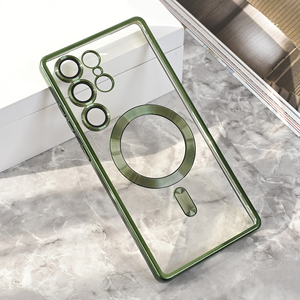 Maska / futrola Magsafe Lux za Samsung S938 Galaxy S25 Ultra zelena.