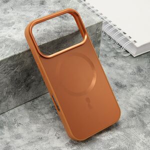 Maska / futrola COLOR METAL Magsafe za iPhone 17 Pro narandzasta (big camera) (MS).