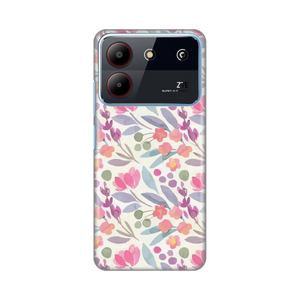 Silikonska maska / futrola print za ZTE Blade A54 Watercolor Flowers.
