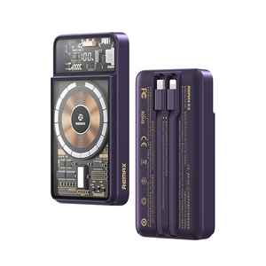 Back Up Baterija prenosiva baterija REMAX Phantom Series RPP-580 PD 20W+QC 22.5W 10000mAh ljubicasti.