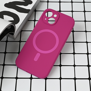 Maska / futrola Magsafe Pure color za iPhone 15 6.1 tamno pink.