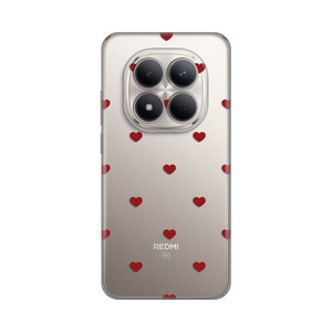 Silikonska maska / futrola print za Xiaomi Redmi Note 15 Pro 5G Red Hearts.
