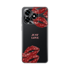 Silikonska maska / futrola print ultra tanka za Huawei Honor X5c Plus Just Love Pink.