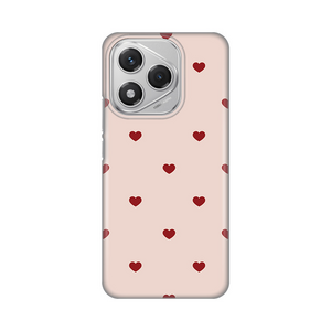Silikonska maska / futrola print za Huawei Honor 400 Lite Beige Hearts.