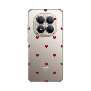 Silikonska maska / futrola print za Xiaomi Redmi Note 15 Pro Plus 5G Red Hearts.