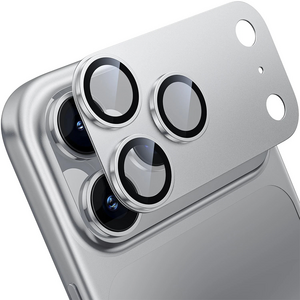 Zastita kamere Full Cover za iPhone 17 Pro Max srebrna.