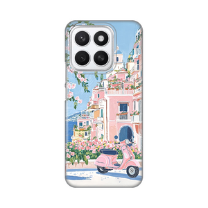 Silikonska maska / futrola print za Huawei Honor X8c Pink Italy.