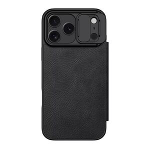 Maska / futrola NILLKIN QIN Pro za iPhone 17 Pro Max (6.9) crna (MS).