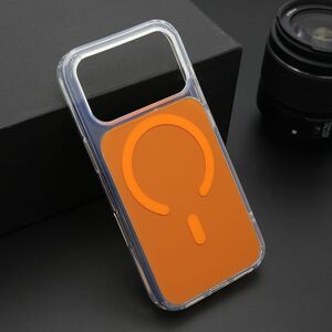 Maska / futrola AMBER COLOR MagSafe za iPhone 17 Pro narandzasta (MS).