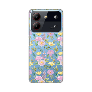 Silikonska maska / futrola print ultra tanka za ZTE Blade A54 Soft Flowers.