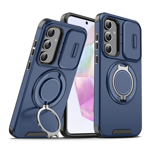 Maska / futrola CamShield Ring stand za Samsung A576 Galaxy A57 5G plava.