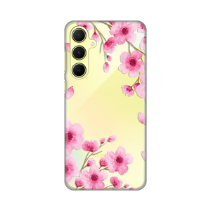 Silikonska maska / futrola print ultra tanka za Samsung A556 Galaxy A55 5G Rose Flowers.