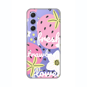 Silikonska maska / futrola print ultra tanka za Samsung A546B Galaxy A54 5G Fresh Pink.