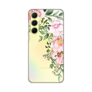 Silikonska maska / futrola print ultra tanka za Samsung A556 Galaxy A55 5G Gentle Rose Pattern.