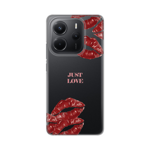 Silikonska maska / futrola print ultra tanka za Xiaomi Redmi Note 14 4G (SRB) Just Love Pink.