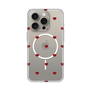 Maska / futrola print Magsafe za iPhone 15 Pro 6.1 Red Hearts.