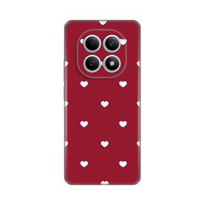 Silikonska maska / futrola print ultra tanka za Xiaomi Redmi Note 15 4G/5G Burgundy Hearts.