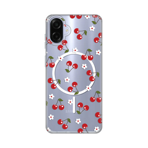 Maska / futrola print Magsafe za Samsung A075F Galaxy A07 Cute Cherries.