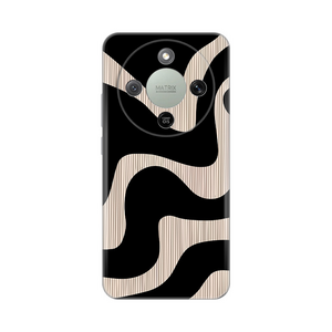 Silikonska maska / futrola print ultra tanka za Huawei Honor Magic 8 Lite crni Flow.