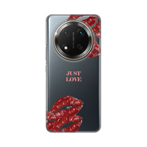 Silikonska maska / futrola print ultra tanka za Huawei Honor Magic 7 lite Just Love Pink.