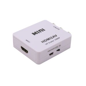 Adapter HDMI na AV beli MINI (MS).