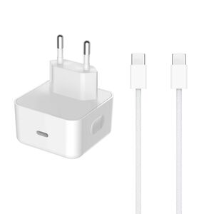 Kucni punjac za iPhone 17/AIR/17 Pro/17 Pro Max Type C na Type C 40W HQ belo (MS).