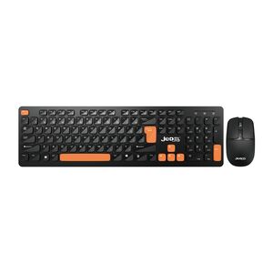 Tastatura bezicna i mis bezicni WS750 crno-narandzasta JEDEL (MS).