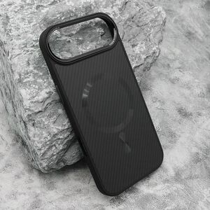 Maska / futrola CARBON MagSafe za iPhone 17 Air crna (big camera) (MS).