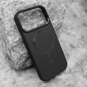Maska / futrola CARBON MagSafe za iphone 17 Pro Max (6.9) crna (big camera) (MS).