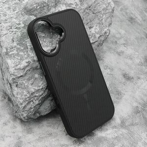 Maska / futrola CARBON MagSafe za iPhone 17 crna (big camera) (MS).