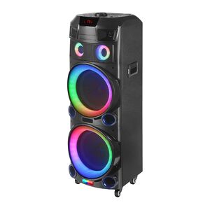 Zvucnik Bluetooth NDR-7022 80W 2*12 inca sa dva mikrofona crni (MS).