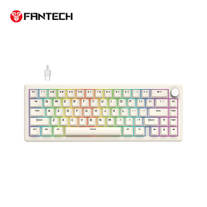Tastatura Mehanicka Gaming Fantech MK614 Atom x66 Retro bez (ice apricot switch).