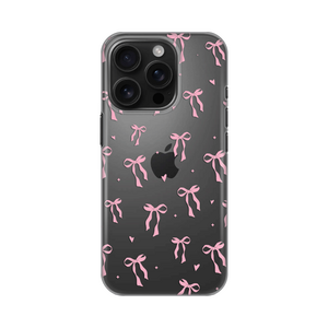 Silikonska maska / futrola print ultra tanka za iPhone 16 Pro Cute Bow.