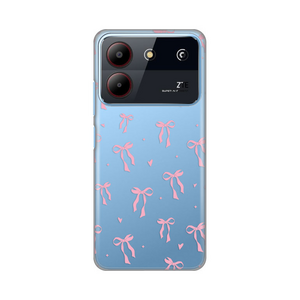 Silikonska maska / futrola print ultra tanka za ZTE Blade A54 Cute Bow.