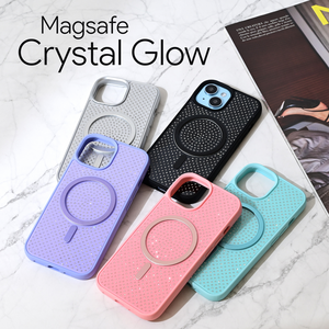 Maska / futrola Magsafe Crystal Glow za iPhone 16 6.1 crna.