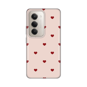 Silikonska maska / futrola print za Xiaomi Redmi 15 4G Beige Hearts.