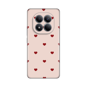Silikonska maska / futrola print za Xiaomi Redmi Note 15 Pro 4G Beige Hearts.