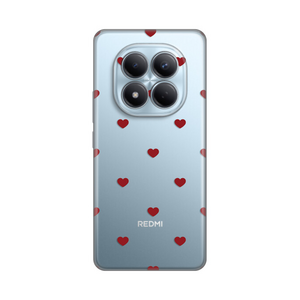 Silikonska maska / futrola print za Xiaomi Redmi Note 15 Pro 4G Red Hearts.