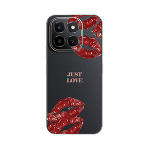Silikonska maska / futrola print ultra tanka za Huawei Honor X6c Just Love Pink.