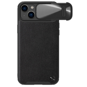 Maska / futrola Nillkin CamShield Leather S za iPhone 14 crna.