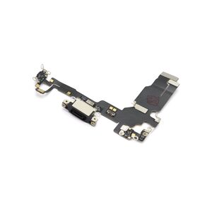 Flet kabl za iPhone 15 + konektor punjenja crni (MS).