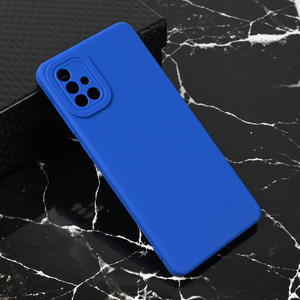 Silikonska maska / futrola Teracell Giulietta za Samsung A715F Galaxy A71 mat plava.