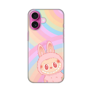 Silikonska maska / futrola print ultra tanka za iPhone 16 6.1 La Bubu Rainbow.