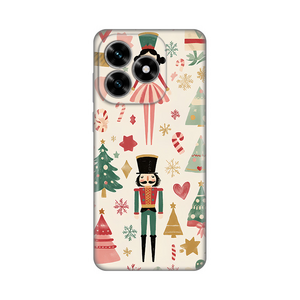 Silikonska maska / futrola print za Huawei Honor X5c Plus Vintage Christmas.