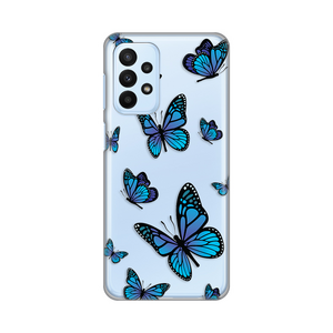 Silikonska maska / futrola print ultra tanka za Samsung A235 Galaxy A23 Blue butterfly.