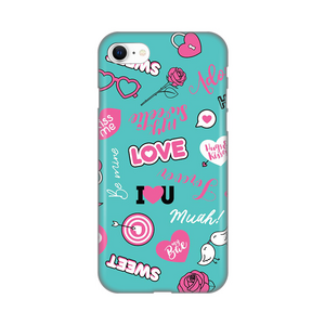 Silikonska maska / futrola print za iPhone 7/8/SE (2020)/SE (2022) Love.